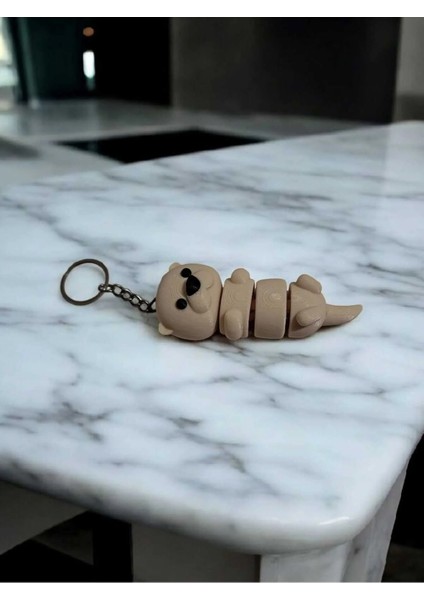 Sevimli Esnek Su Samuru 3D Anahtarlık fırsatları