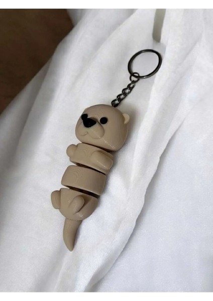 Sevimli Esnek Su Samuru 3D Anahtarlık indirimleri