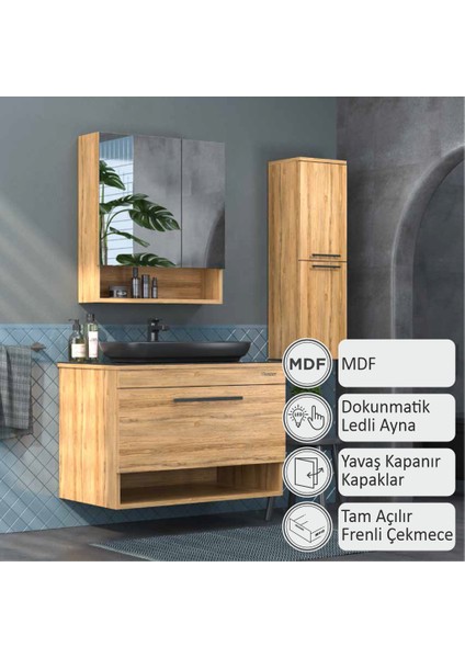 Adel Banyo Dolabı 90 cm (Boy Dolabı Dahil Değildir.) fiyatları