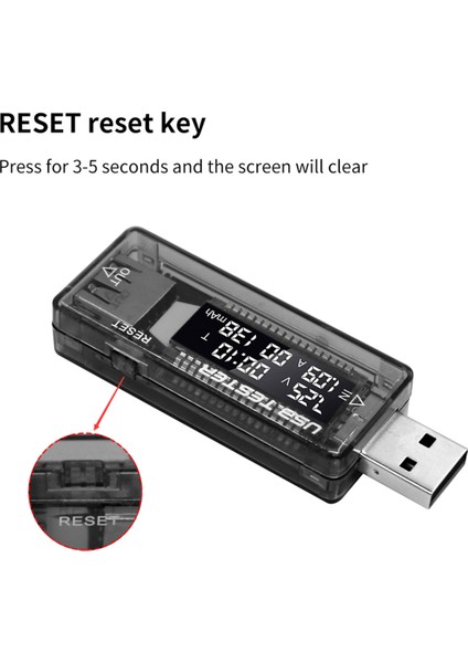 USB Test Cihazı Akım Voltaj Şarj Kapasitesi Test Cihazı (Yurt Dışından) fırsatları