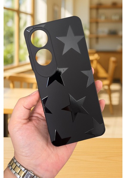 Oppo A60 Uyumlu Star Silikon Darbe Emici Klasik Korumalı Rubber Kılıf