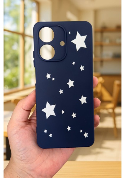 Realme Note 60 Uyumlu Mini Yıldız Desenli Silikon Darbe Emici Klasik Korumalı Rubber Kılıf fiyatları