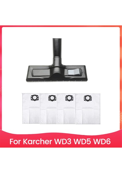 Karcher Wd3 Wd5 Wd6 Yedek Aksesuarları Sert Zemin Fırçası ve Vakumlu Toz Torbaları - Temizlik Deneyiminizi Geliştirin (Yurt Dışından)