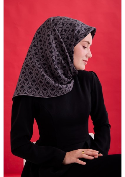 Twill Ipek Eşarp - 11479-07 Siyah Füme modelleri