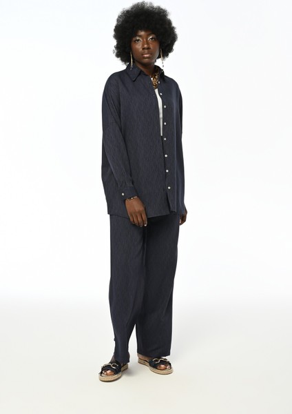 Kadın Kolu Bağlamalı Desenli Gömlek indirimleri