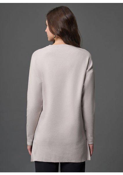 Bisiklet Yaka Düz Gri Kadın Tunik M1MZ1030240013 fırsatları