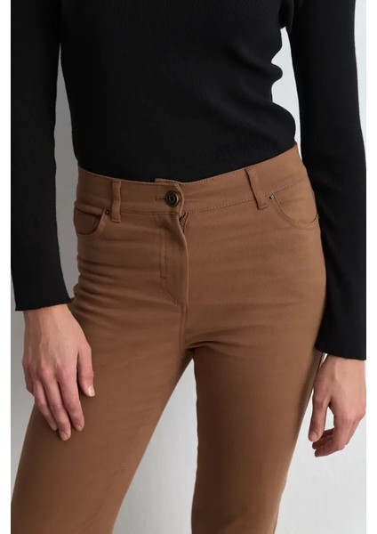 5 Cep Kanvas Pantolon - Camel fiyatları