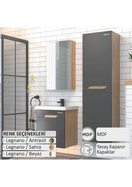 Mılano Banyo Dolabı 65 cm (Boy Dolabı Dahil Değildir.) fiyatları