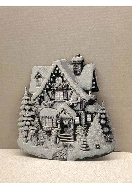 Yılbaşı Kar Temalı Duvar Masa Dolap Süsü 15X15CM fiyatları