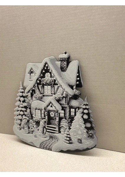 Yılbaşı Kar Temalı Duvar Masa Dolap Süsü 15X15CM fırsatları