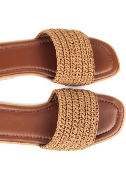 Joyce Kadın El Örgü Taba Terlik fiyatları