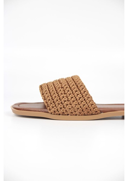 Joyce Kadın El Örgü Taba Terlik indirimleri