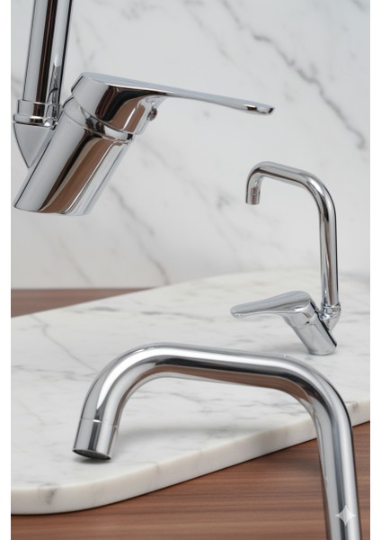 Mutfak Bataryası Köşe Borulu Eviye Musluğu Musluk Armatür Siyah Beyaz Krom Gold Renkler fiyatları