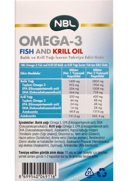 Omega 3 Fish And Krill Oil 50 Kapsül (Balık ve Kril Yağı) modelleri