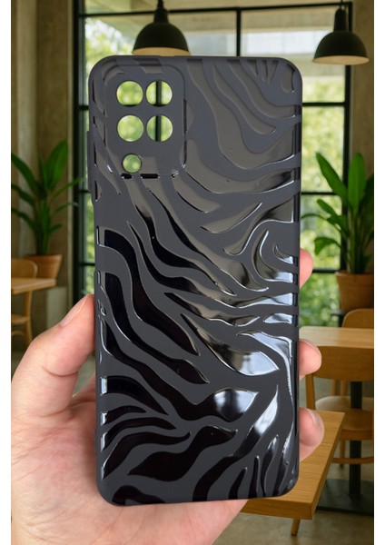 Samsung Galaxy A12 Uyumlu Zebra Desenli Silikon Darbe Emici Klasik Korumalı Rubber Kılıf fiyatları