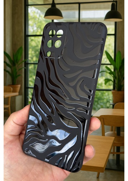 Samsung Galaxy A12 Uyumlu Zebra Desenli Silikon Darbe Emici Klasik Korumalı Rubber Kılıf fırsatları