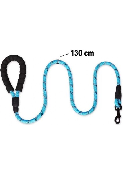 Reflektörlü Fosforlu Köpek Gezdirme Halatı Tasma Kayışı Metal Kancalı 130 cm (5324) fırsatları