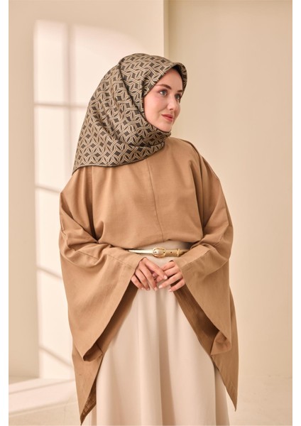 Twill Ipek Eşarp - 11479-31 Yeşil Bej fırsatları