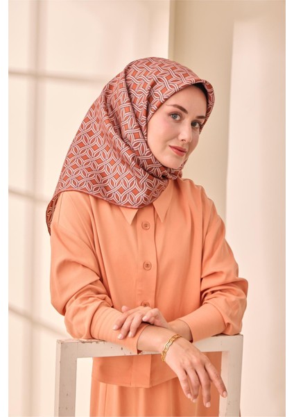 Twill Ipek Eşarp - 11479-26 Kiremit modelleri