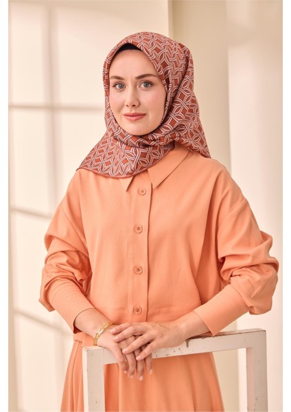 Twill Ipek Eşarp - 11479-26 Kiremit indirimleri