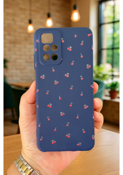 Xiaomi Redmi 10 2022 Mini Kiraz Desenli Silikon Darbe Emici Klasik Korumalı Rubber Kılıf fiyatları