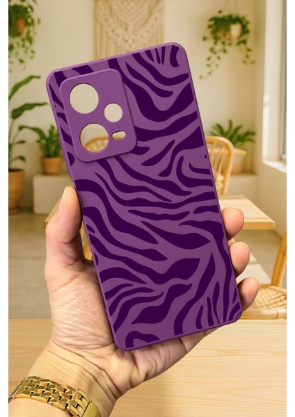 Xiaomi Redmi Note 12 Pro 5g Zebra Desenli Silikon Darbe Emici Klasik Korumalı Rubber Kılıf