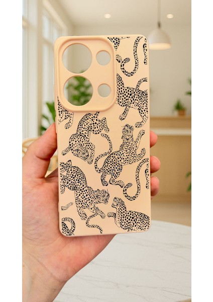 Xiaomi Redmi Note 13 Pro 4g Leopar Desenli Silikon Darbe Emici Klasik Korumalı Rubber Kılıf fırsatları