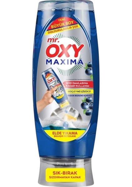 Mr. Oxy Maxima Elde Yıkama Bulaşık Deterjanı Yaban Mersini Kokulu 650 ml * 3 Adet fiyatları