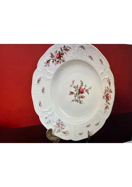 Rosenthal Gofreli Çukur Yemek Tabağı Sunumluk 24 cm Çapında fırsatları