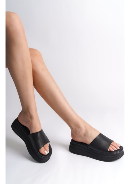 Alıce Düz Topuklu Kalın ve Ortopedik Taban Kadın Terlik Cst - Siyah fiyatları