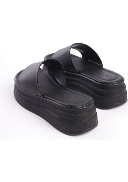Alıce Düz Topuklu Kalın ve Ortopedik Taban Kadın Terlik Cst - Siyah fırsatları