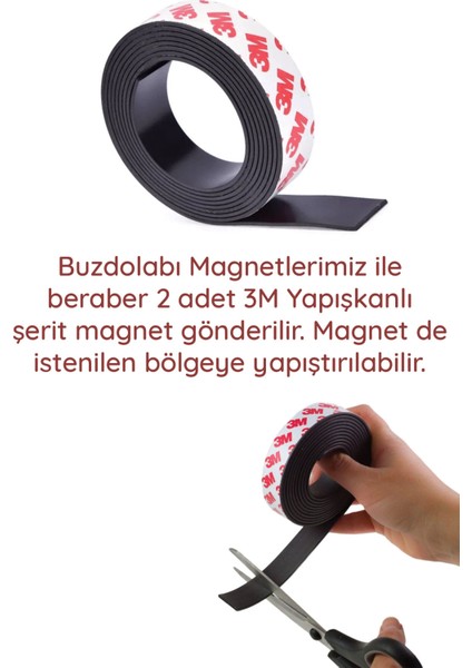 Desenli Temalı Yuvarlak Buzdolabı Magnet – 10X10 cm Çağdaş Tasarım modelleri