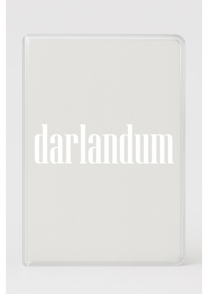 Şeffaf Pasaport Kılıfı Kalın Mikron Kart Bölmeli Desenli Pasaport Kabı - Darlandum