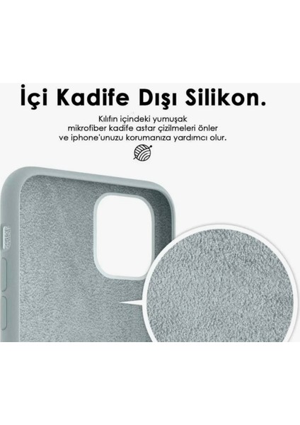 Apple iPhone 13/14 Uyumlu Içi Kadife Landma Silikon Kılıf Taş fiyatları