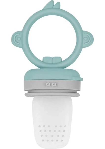 Bfs Silikon Püre Meyve Sebze Emziği Aqua Green / Powder Grey