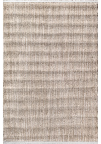 Yalın Microfiber Bukle Dokuma Halı Antre Hol Kesme Halı Yolluk 5771 Bej