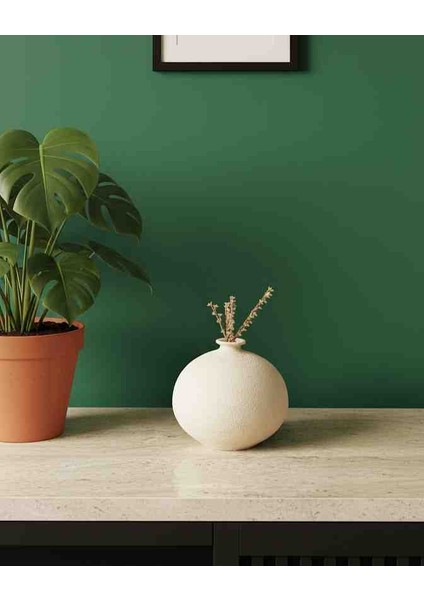 Dokulu Dekoratif Seramik Vazo