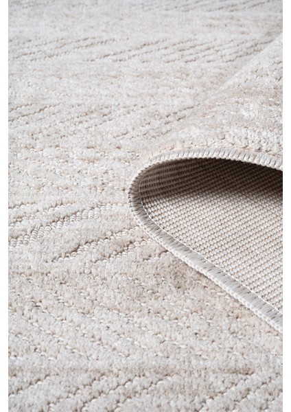 Yalın Modern Dokuma Halı Kaymaz Tabanlı Yıkanabilir Salon ve Oturma Odası Halısı 5577 Krem indirimleri