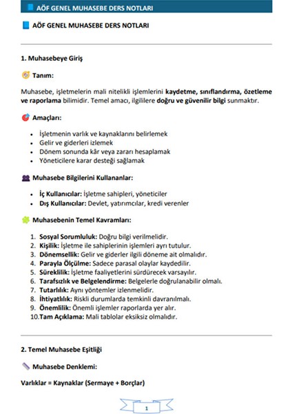 Aöf Genel Muhasebe Yardımcı Kitabı – Sınavlarda Fark Yaratan Kaynak! modelleri