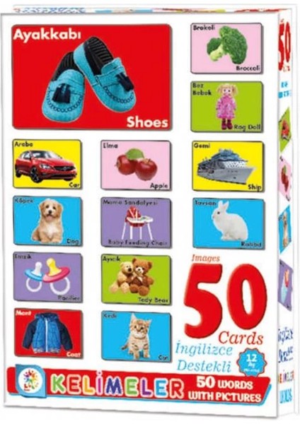 Bfs Nessiworld LC7179 Laço, Resimli 50 Kelime - Ingilizce Destekli / +12 Ay