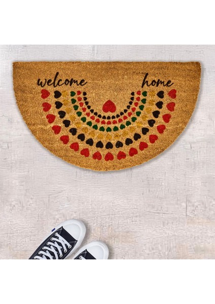 Home Sollen Koko Kapı Önü Paspası - Renkli - 45X75 cm