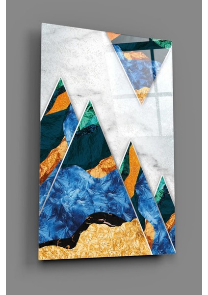 Kristal Zirveler Dekoratif Soyut Cam Tablo fiyatları