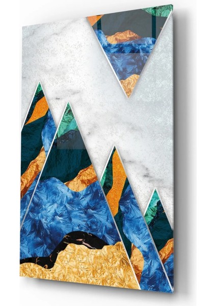 Kristal Zirveler Dekoratif Soyut Cam Tablo modelleri