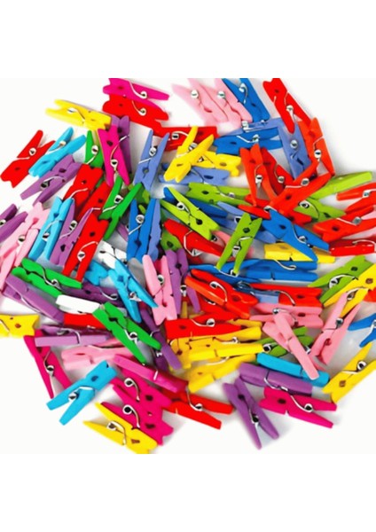 Küçük Ahşap Mini Mandal Fotoğraf Not Tutucu Mandal 20 Adet fiyatları