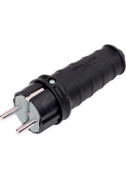 Kauçuk 1 x 16 A Topraklı Erkek Fiş 220V