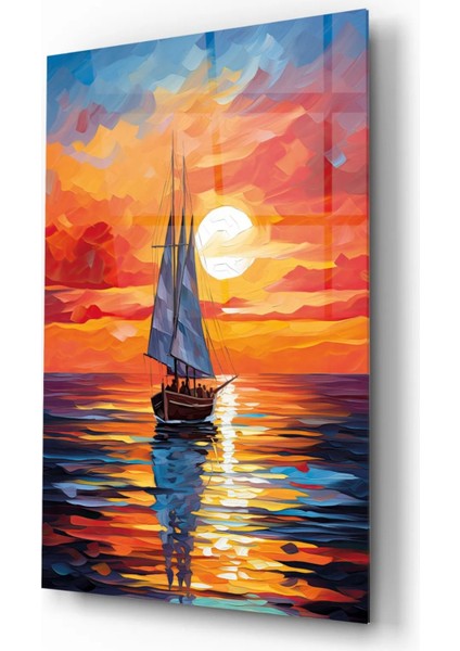 Gün Işığında Renkli Yelken Dekoratif Cam Tablo fırsatları