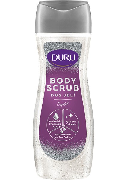 3 Adet Duru Duş Jeli Body Scrub Crystal 250 ml