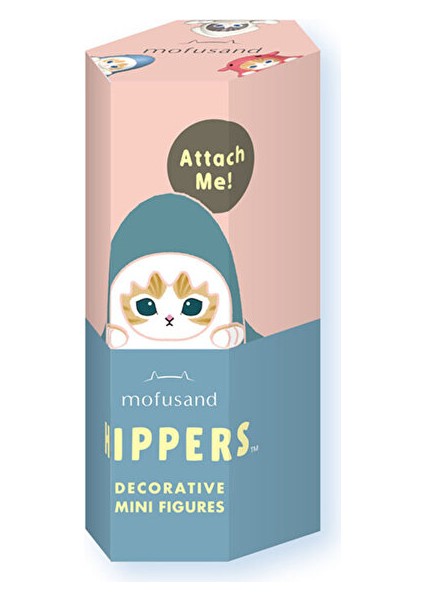 Mofusand Hippers Yapışkanlı (Rastgele 1 Model Gönderilir) Sevimli Figür Kılıf Blind Kutu