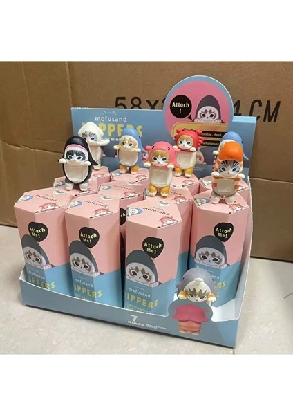 Mofusand Hippers Yapışkanlı (Rastgele 1 Model Gönderilir) Sevimli Figür Kılıf Blind Kutu modelleri