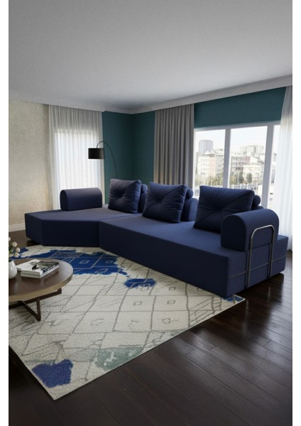 Cardano Lüks Köşe Koltuk Salon L Koltuk Takımı Tamamen Sünger Modern Köşe Oturma Grubu